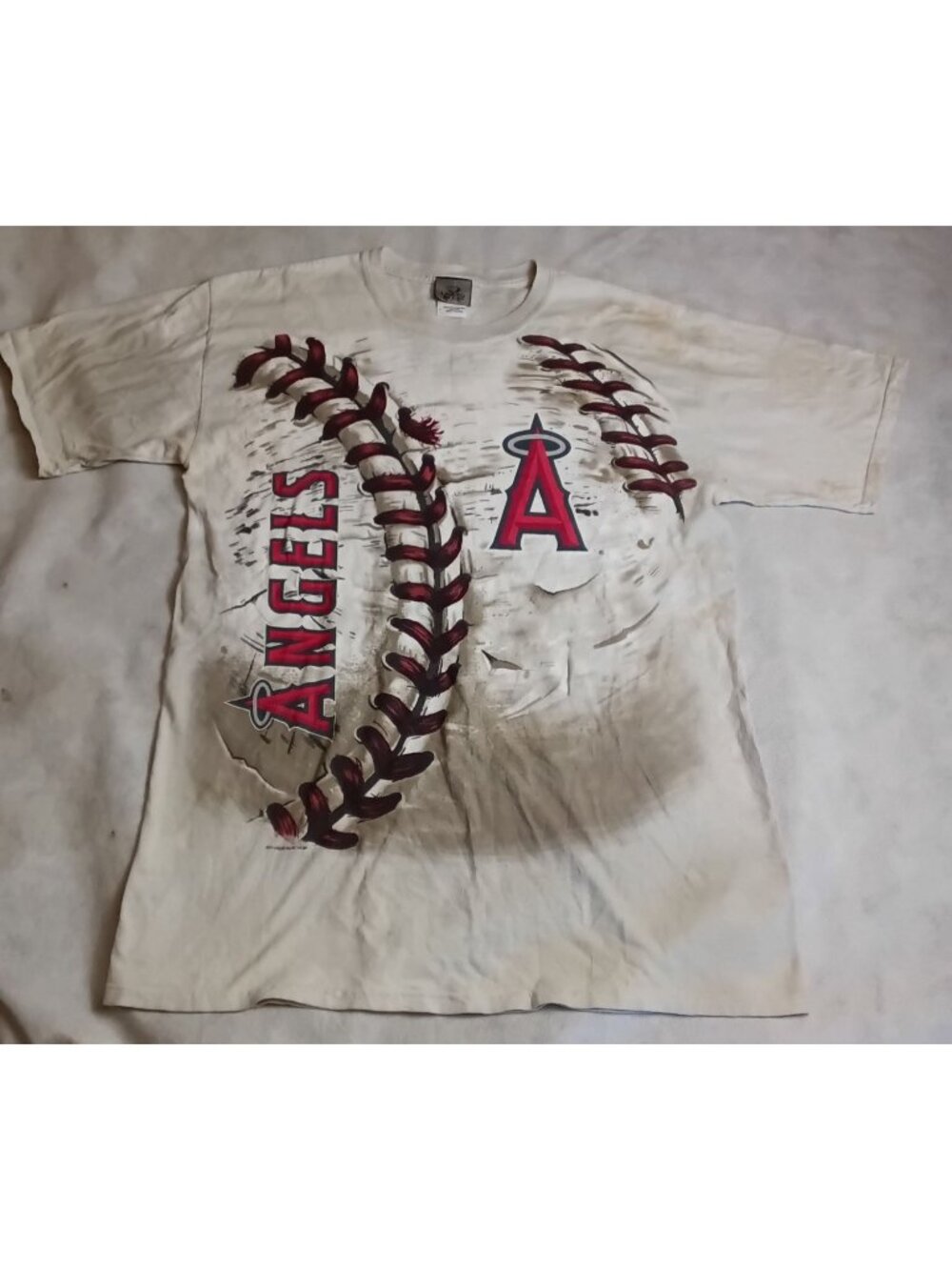 Liquid Blue Los Angeles Angels Hardball T-Shirt Large Bronze Tag 2014 - Picture 4 of 10